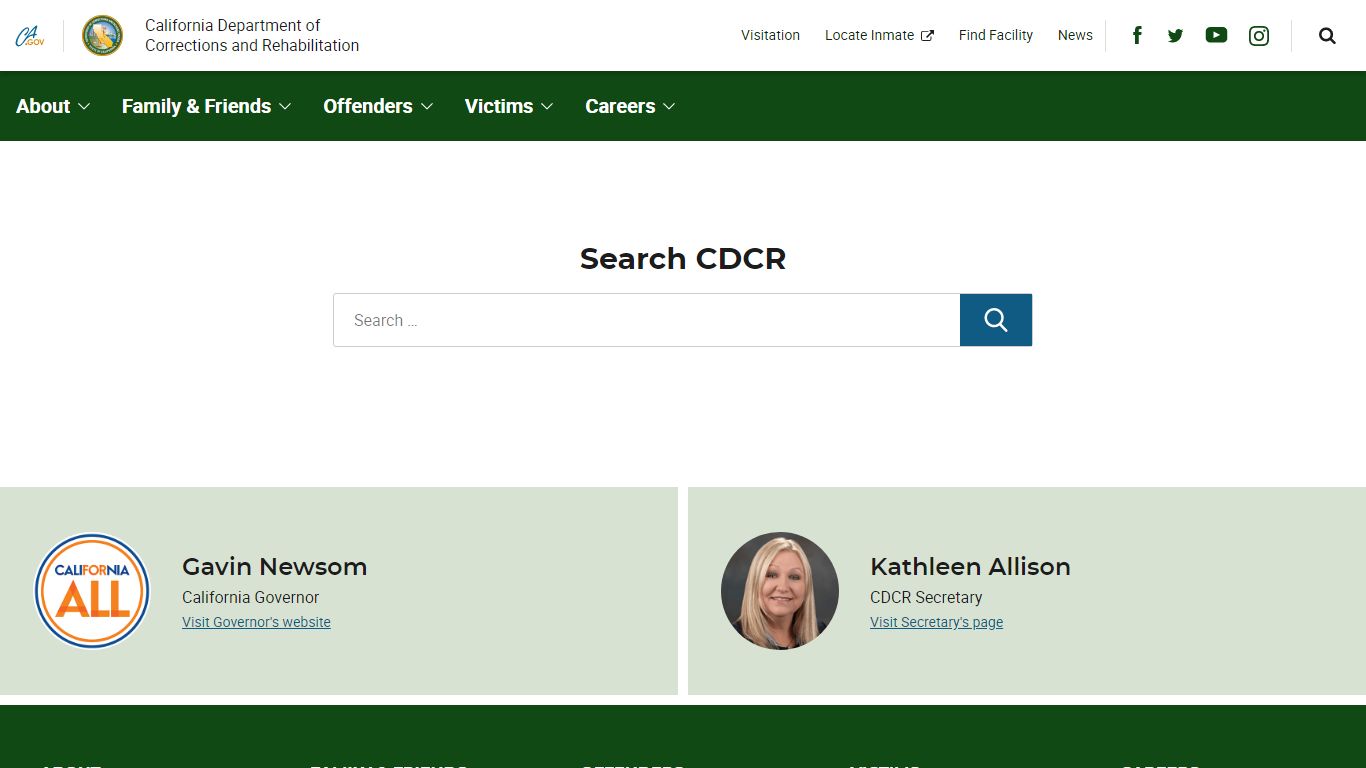 Search CDCR - California Department of Corrections and Rehabilitation